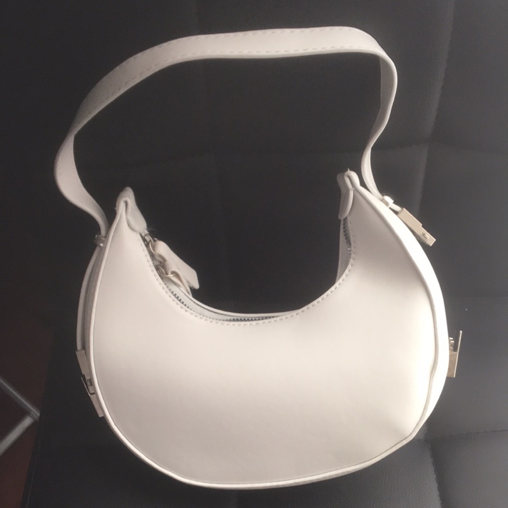 White mini moon bag